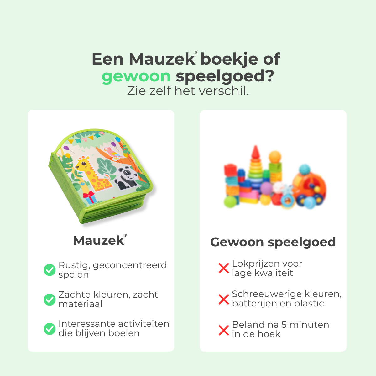 Mauzek Activiteitenboek - Bos Editie (1-3 jaar)