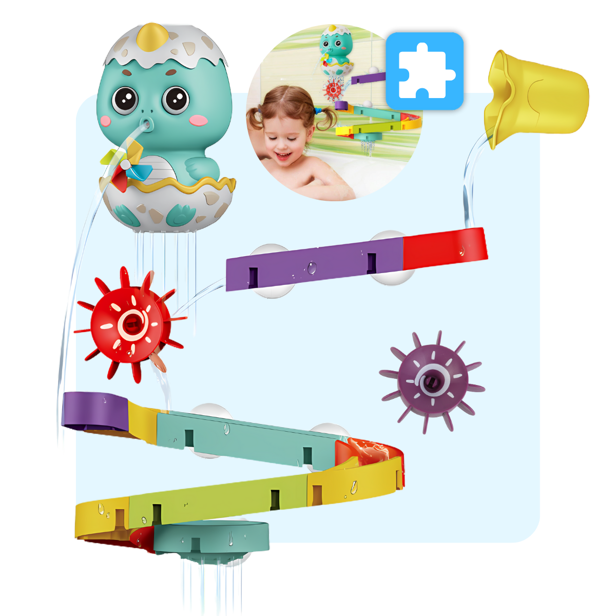 Mauzek Badspeelgoed Dinosaurus