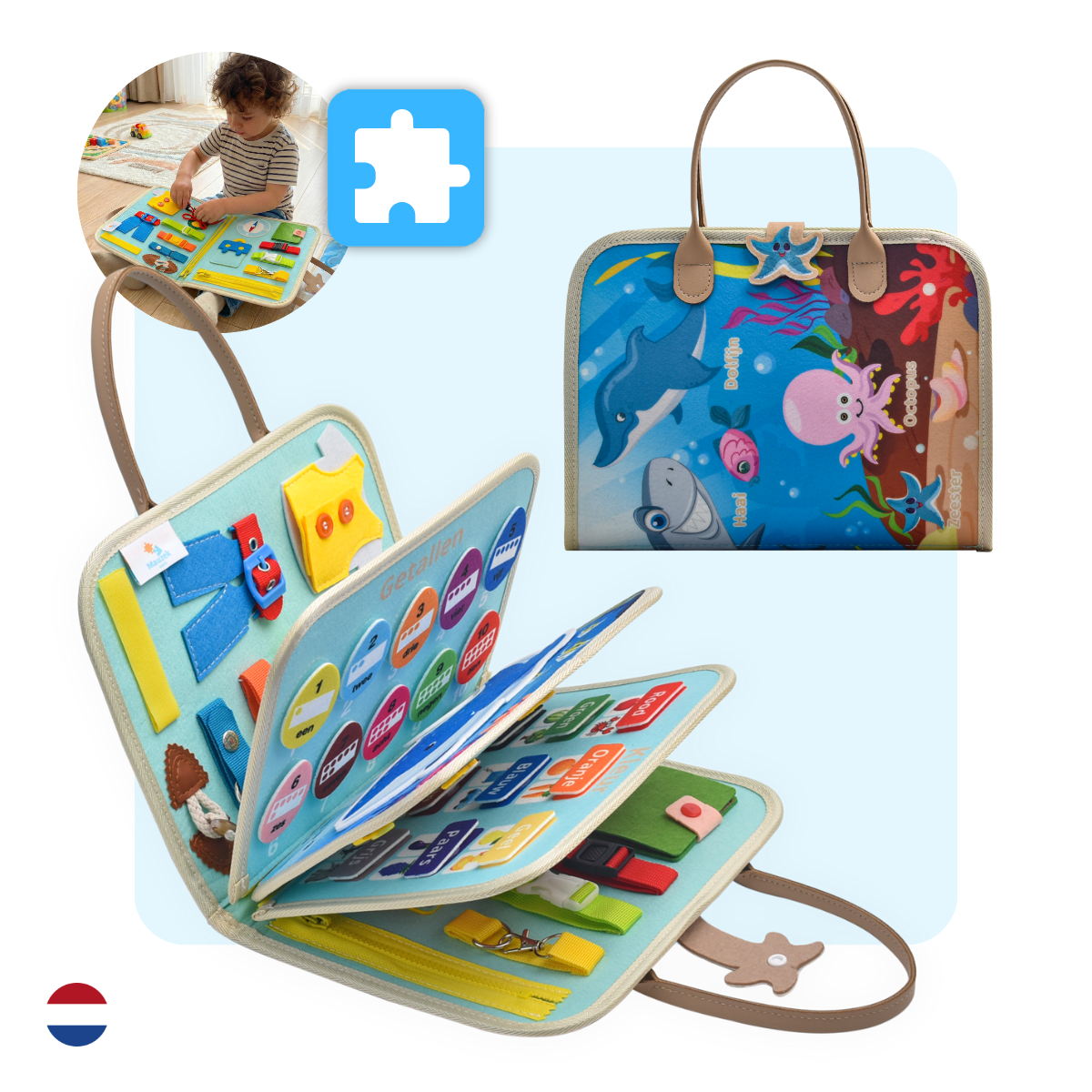 Mauzek Busy Board Oceaan - Activiteitenboek - Nederlands