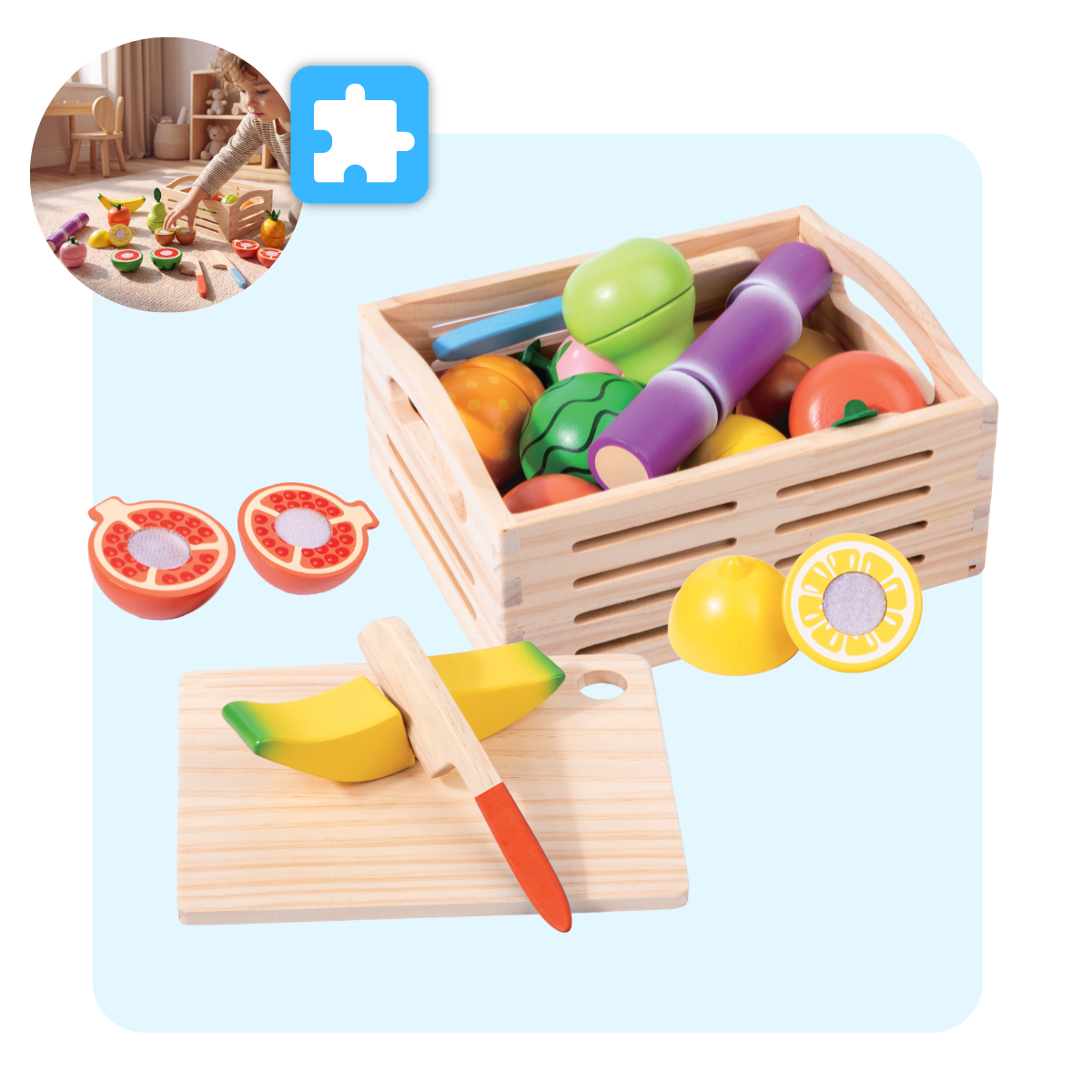 Mauzek Groente- en Fruitspeelset