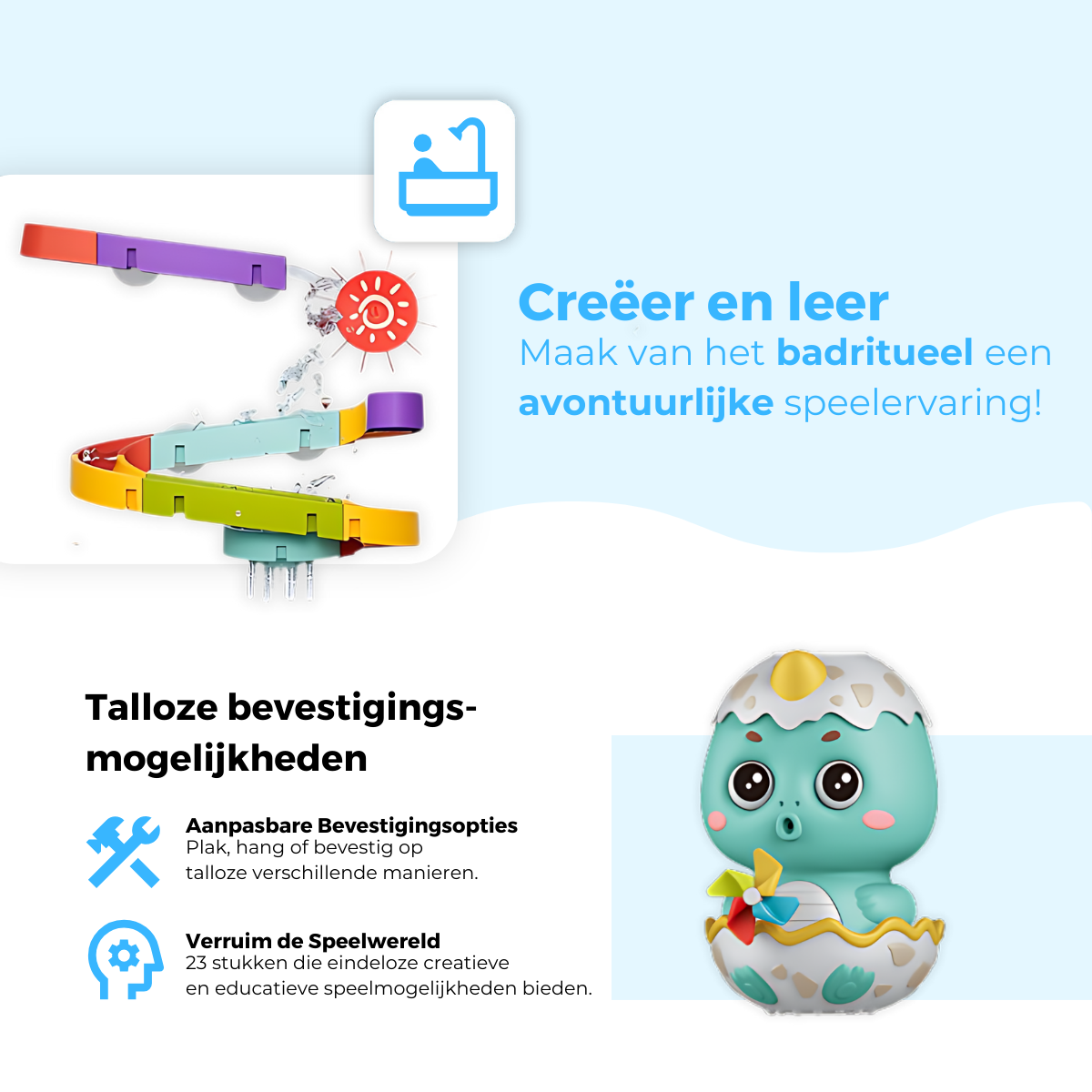 Mauzek Badspeelgoed Dinosaurus