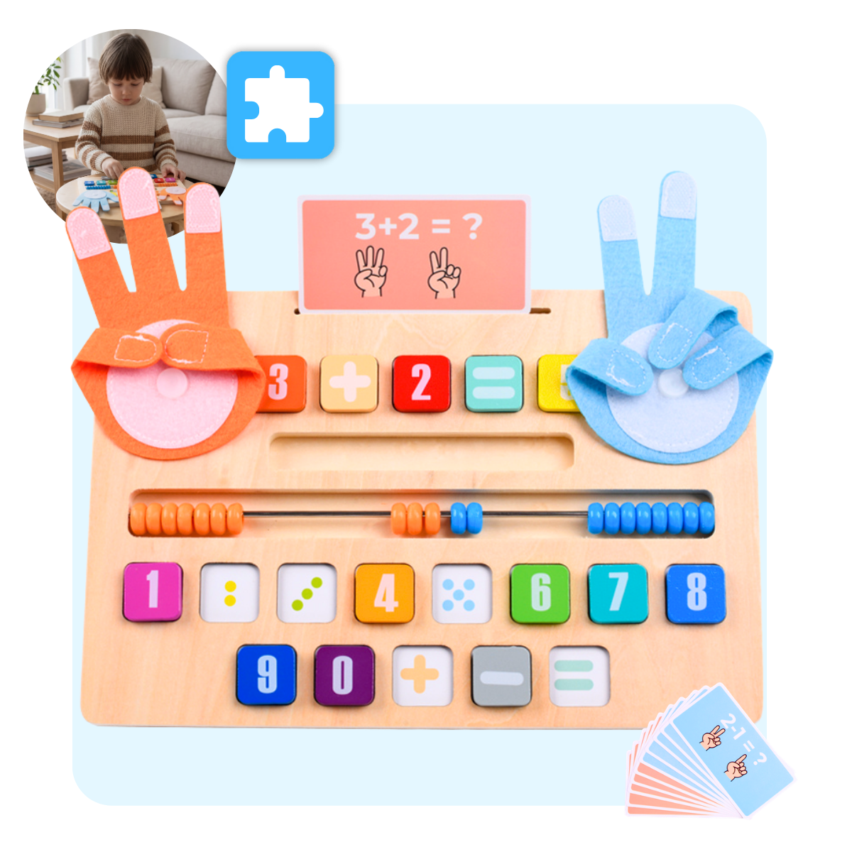 Mauzek Dubbelzijdig Rekenbord - Telraam Editie