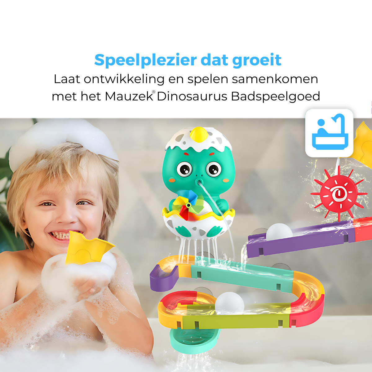 Mauzek Badspeelgoed Dinosaurus