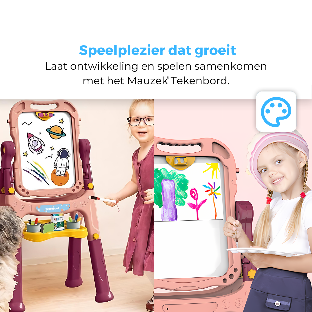 Mauzek Tekenbord Roze