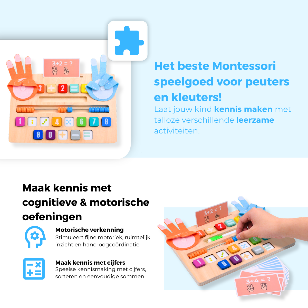 Mauzek Dubbelzijdig Rekenbord - Telraam Editie