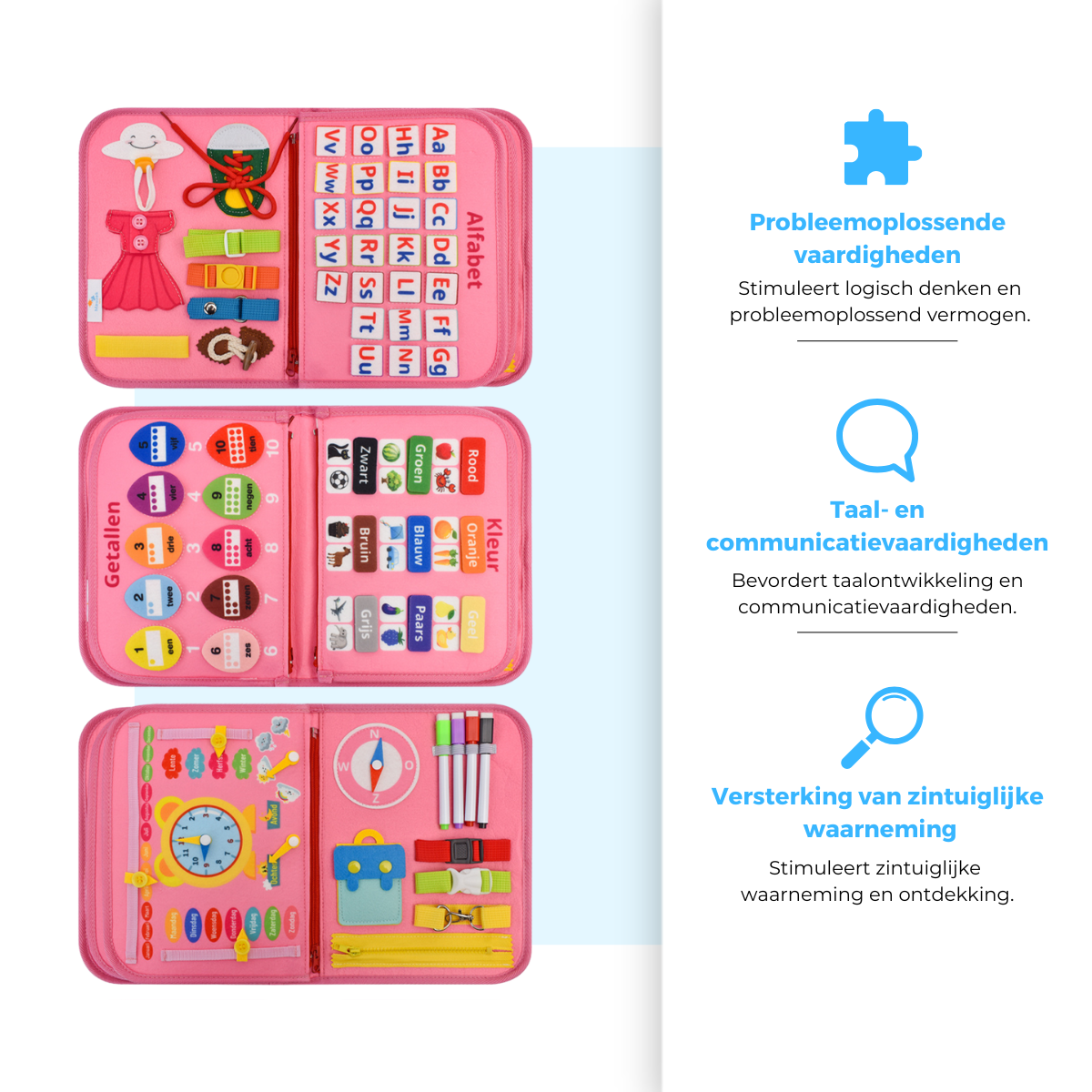 Mauzek Busy Board Fantasie - Activiteitenboek - Nederlands