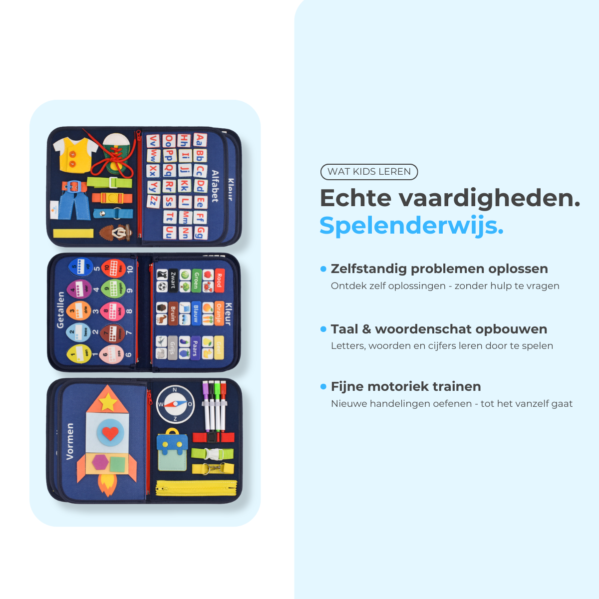 Mauzek Busy Board Ruimte - Activiteitenboek - Nederlands