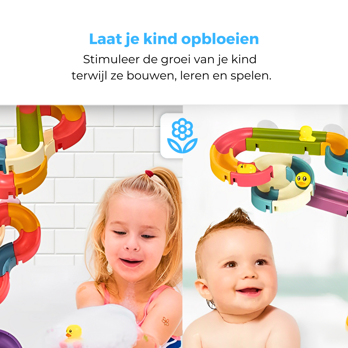 Mauzek Badspeelgoed – Montageset 48-delig