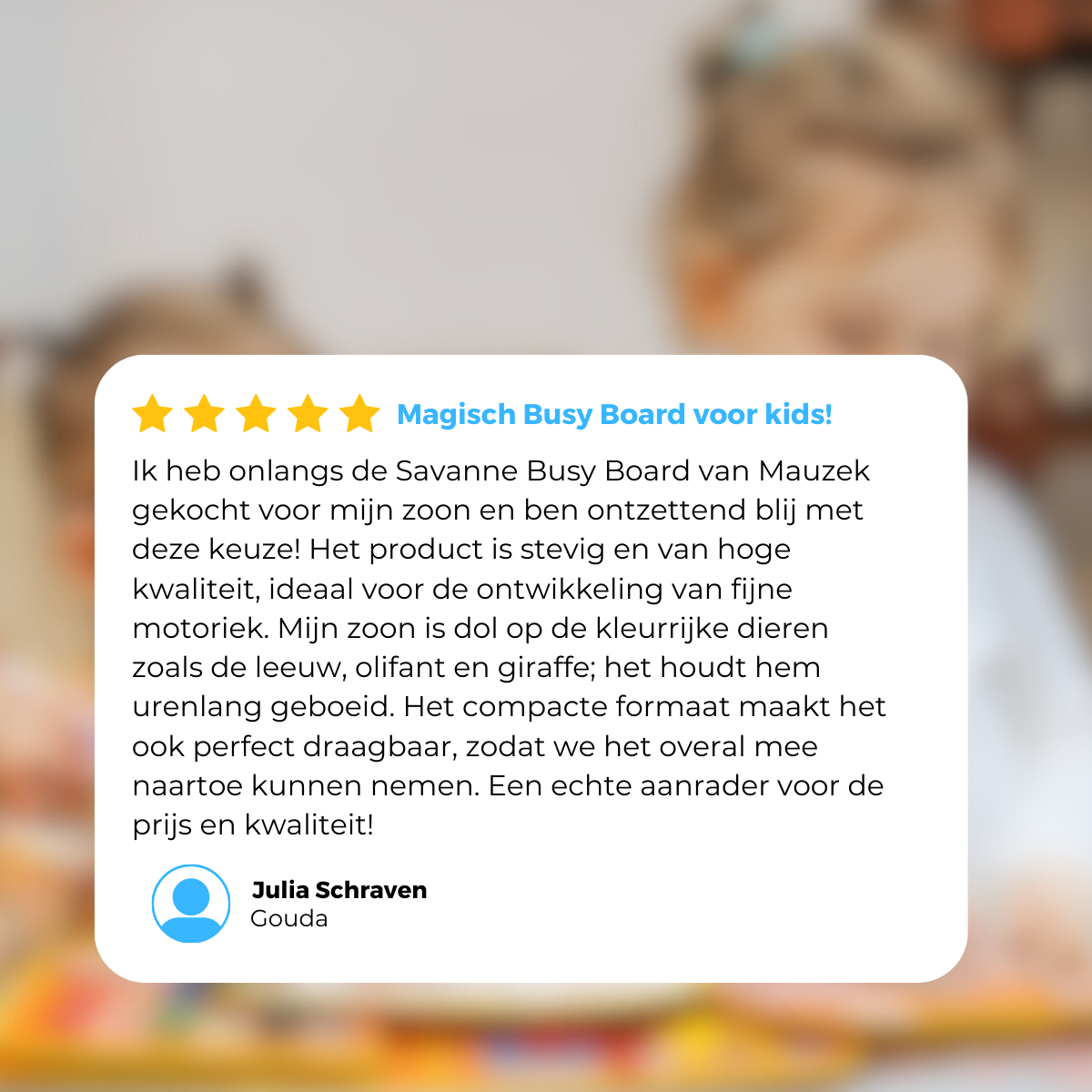 Mauzek Busy Board Savanne - Activiteitenboek - Nederlands