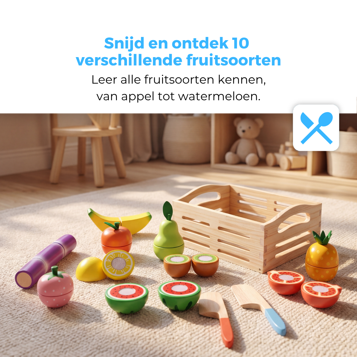 Mauzek Groente- en Fruitspeelset