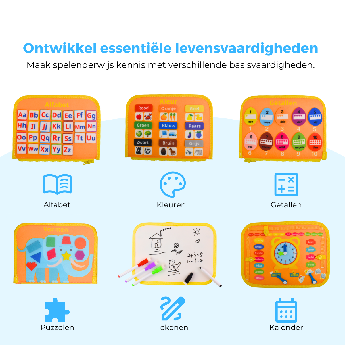 Mauzek Busy Board Savanne - Activiteitenboek - Nederlands