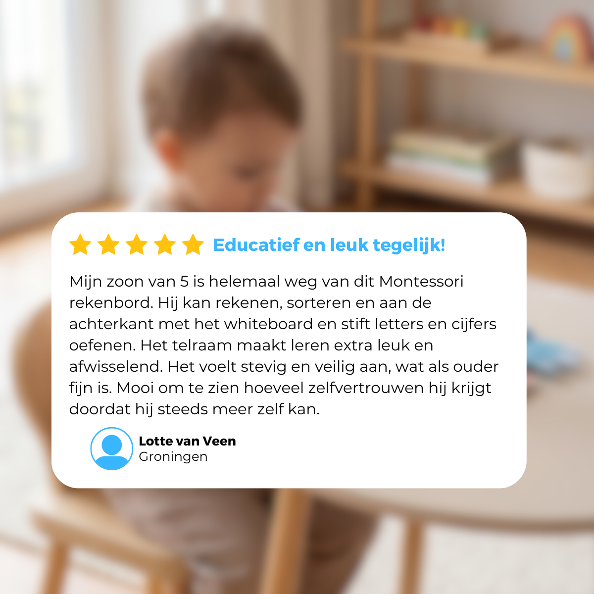 Mauzek Dubbelzijdig Rekenbord - Telraam Editie