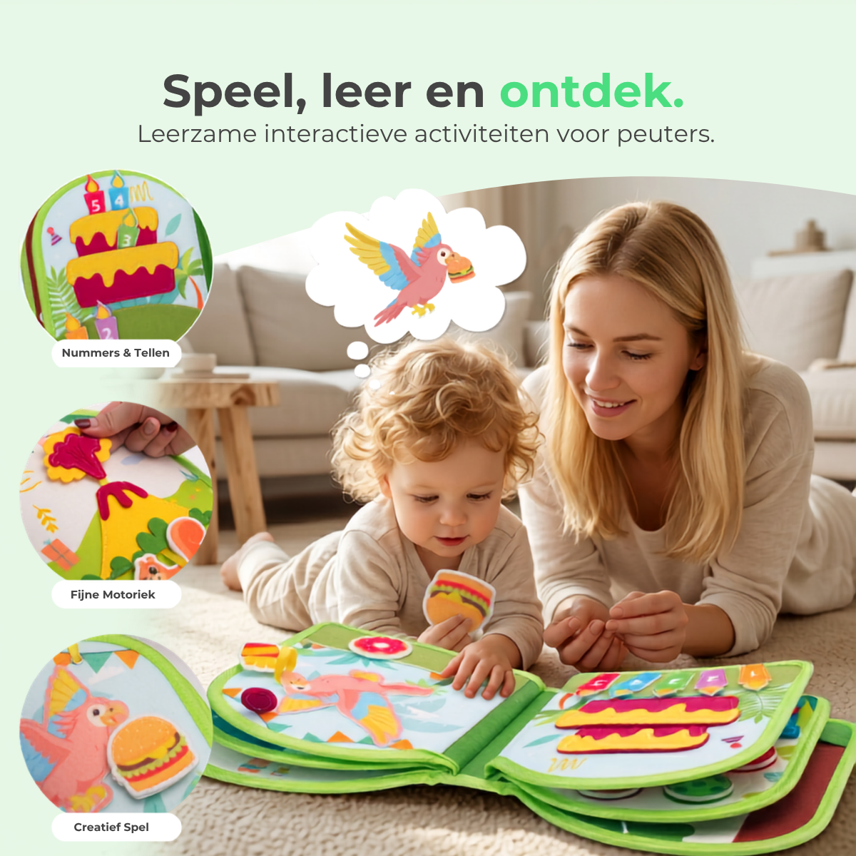 Mauzek Activiteitenboek - Bos Editie (1-3 jaar)