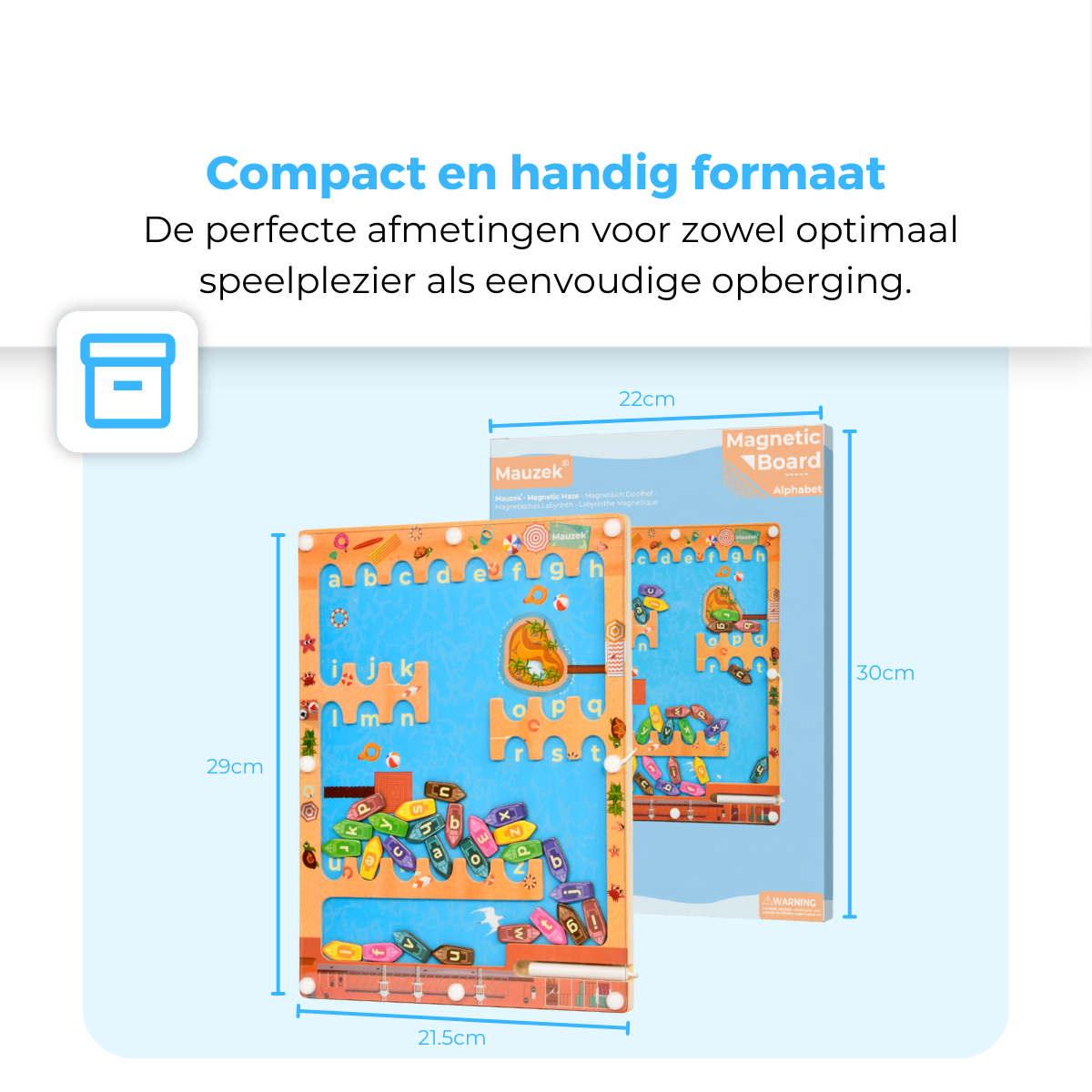 Mauzek Magnetisch Doolhof Alfabet