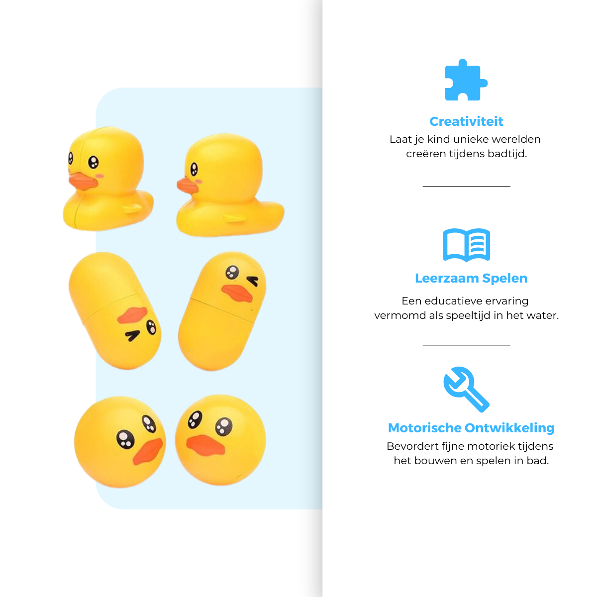 Mauzek Badspeelgoed – Montageset 48-delig