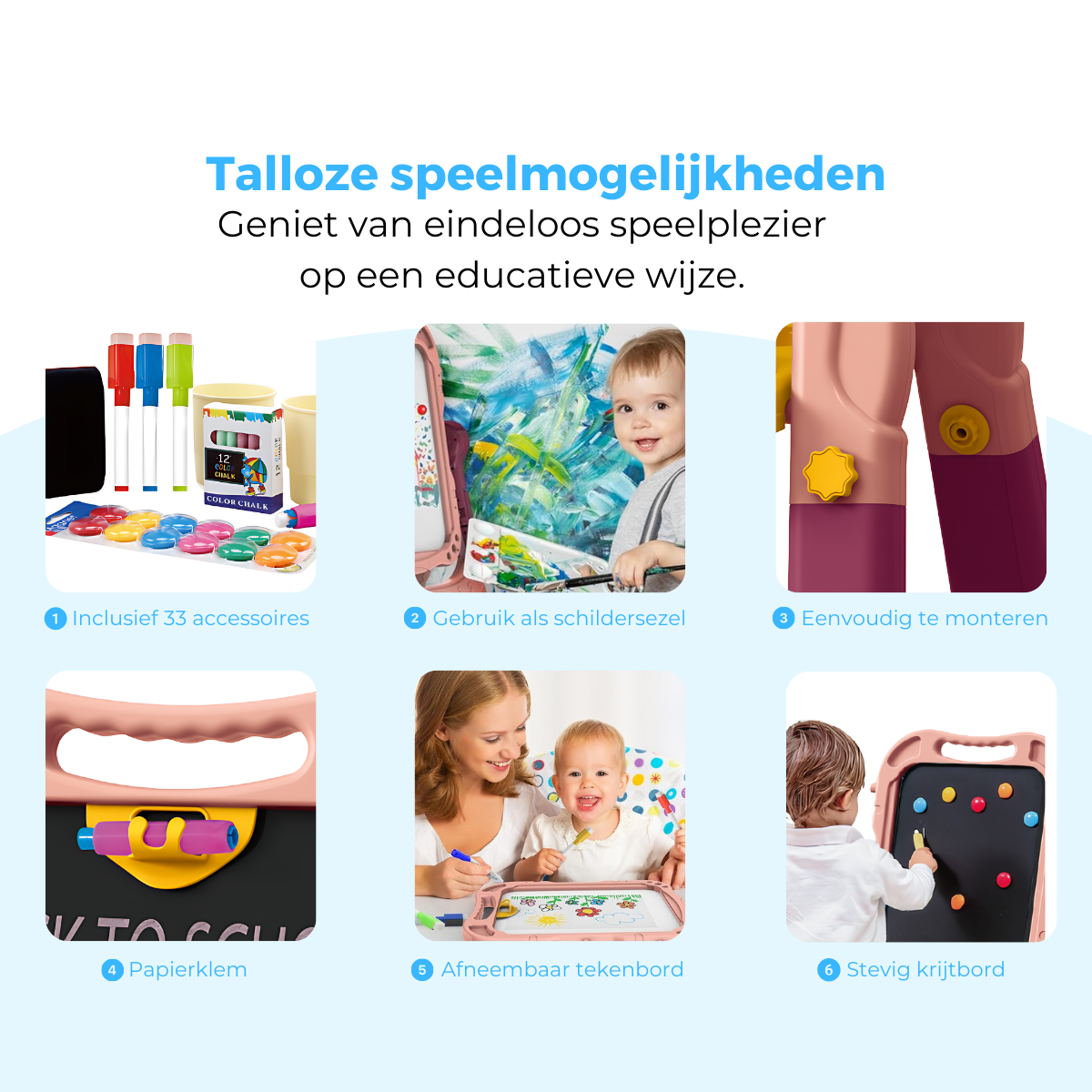 Mauzek Tekenbord Roze