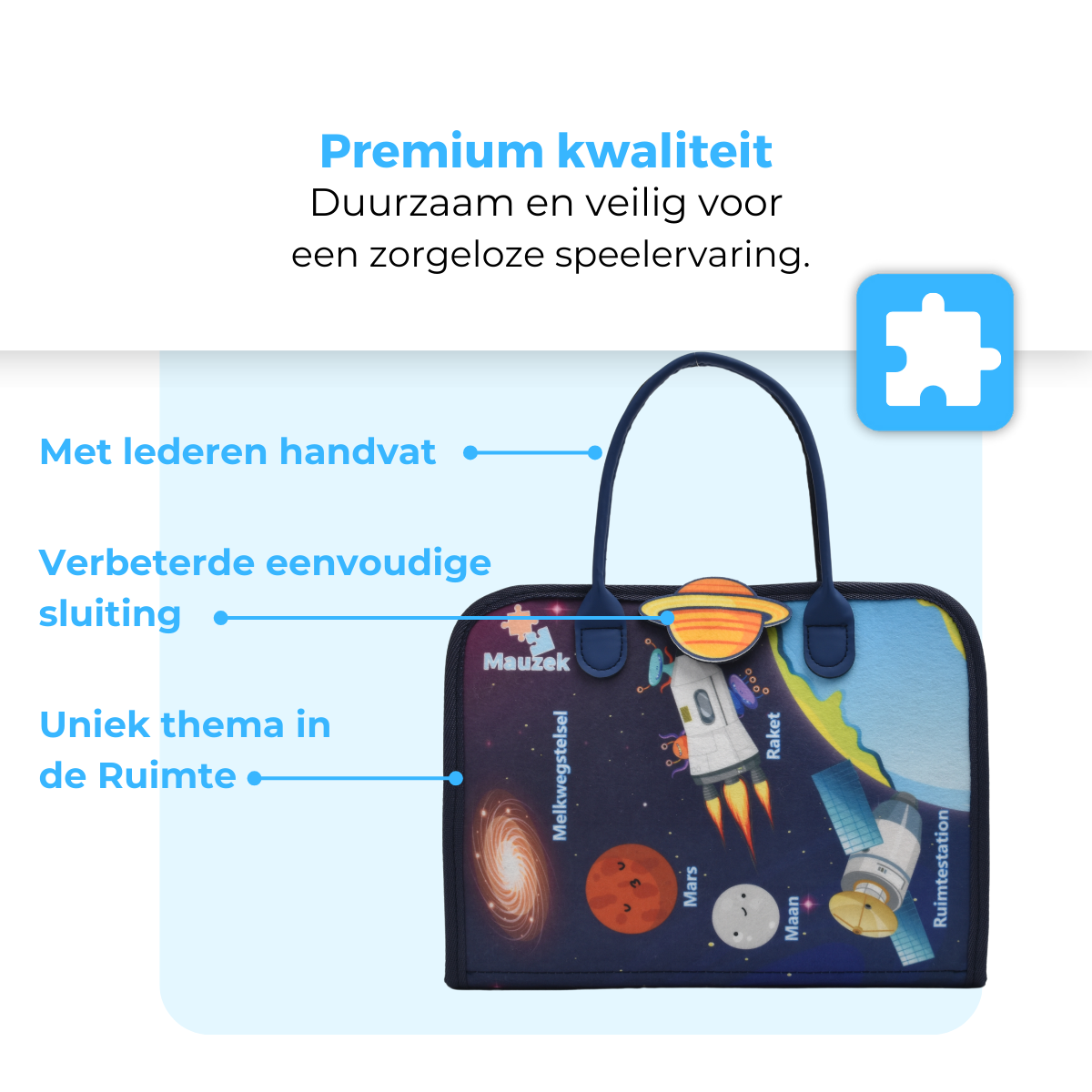 Mauzek Busy Board Ruimte - Activiteitenboek - Nederlands