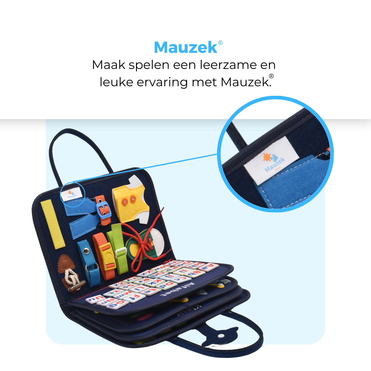 Mauzek Busy Board Ruimte - Activiteitenboek - Nederlands