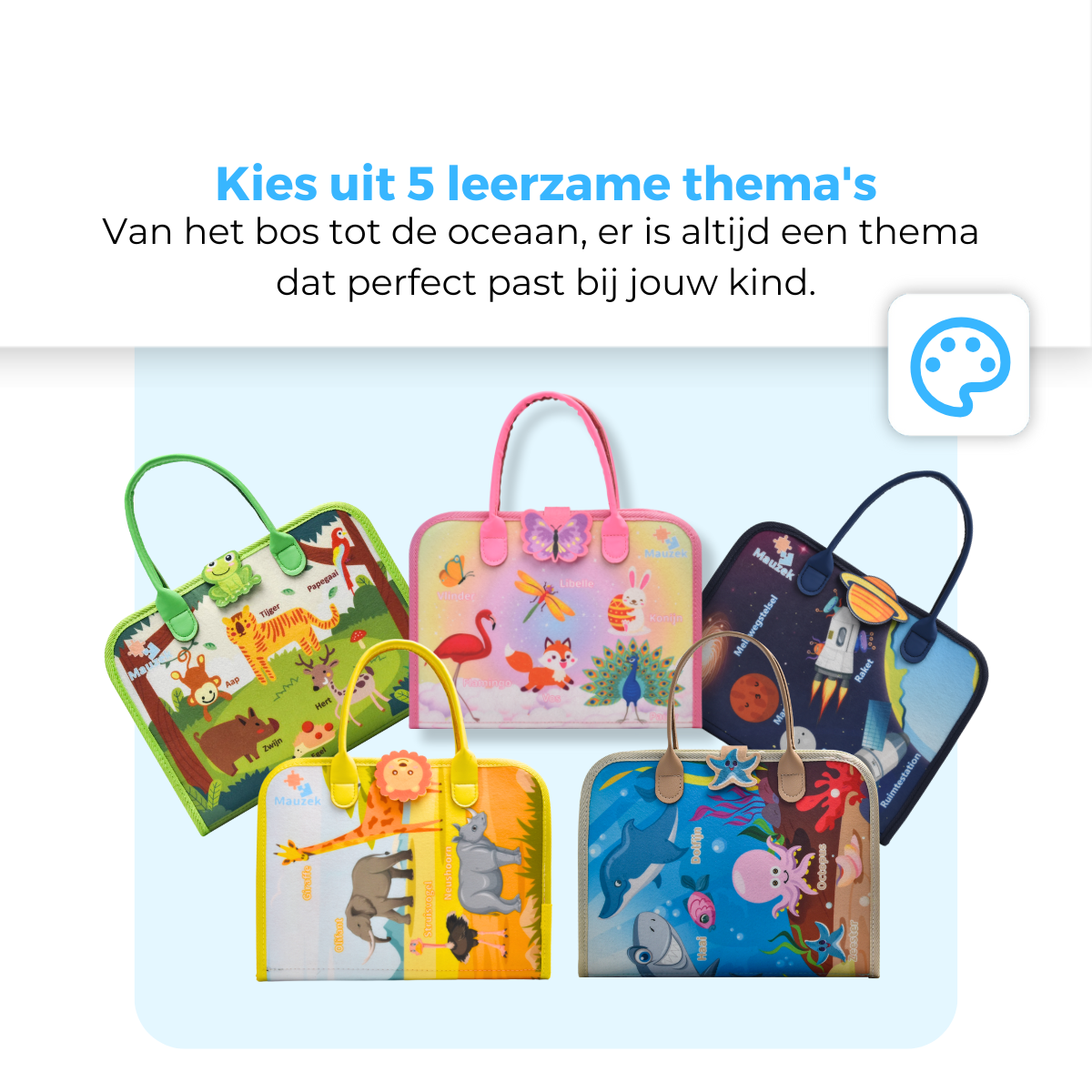 Mauzek Busy Board Savanne - Activiteitenboek - Nederlands