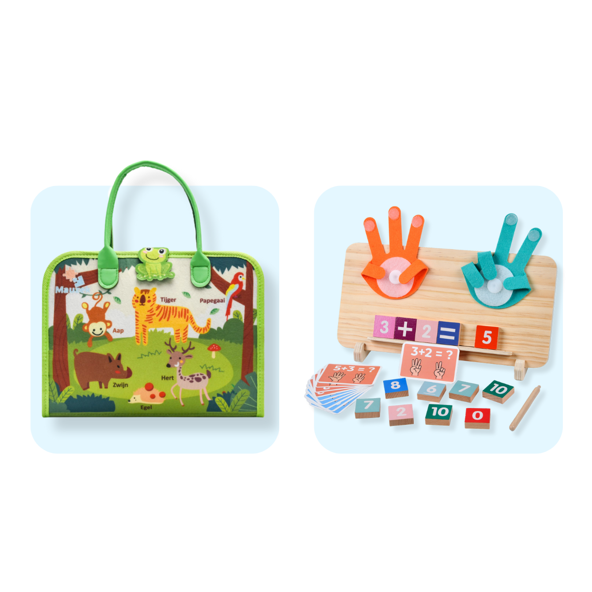 Mauzek Montessori Bos Duo Set – Educatieve Bundel 2-in-1