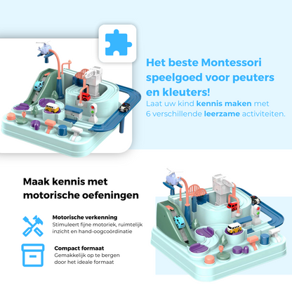 Mauzek® Auto Avonturenpark – Montessori Speelgoed