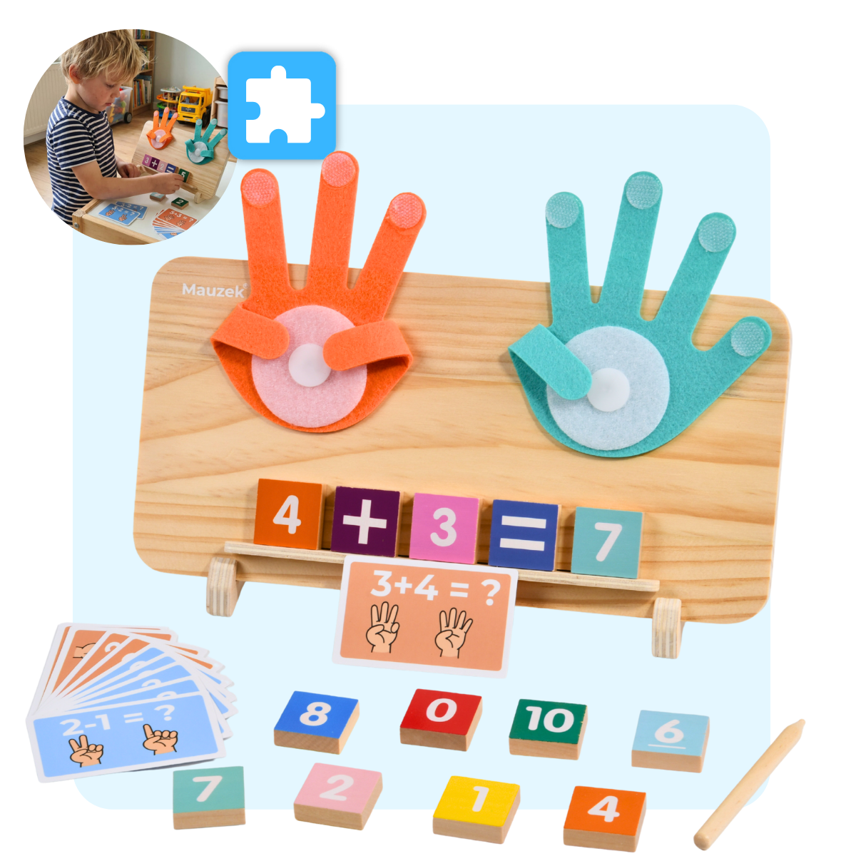 Mauzek Dubbelzijdig Rekenbord