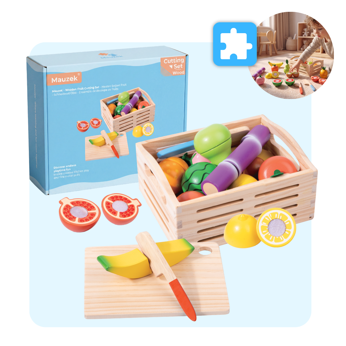 Mauzek Groente- en Fruitspeelset