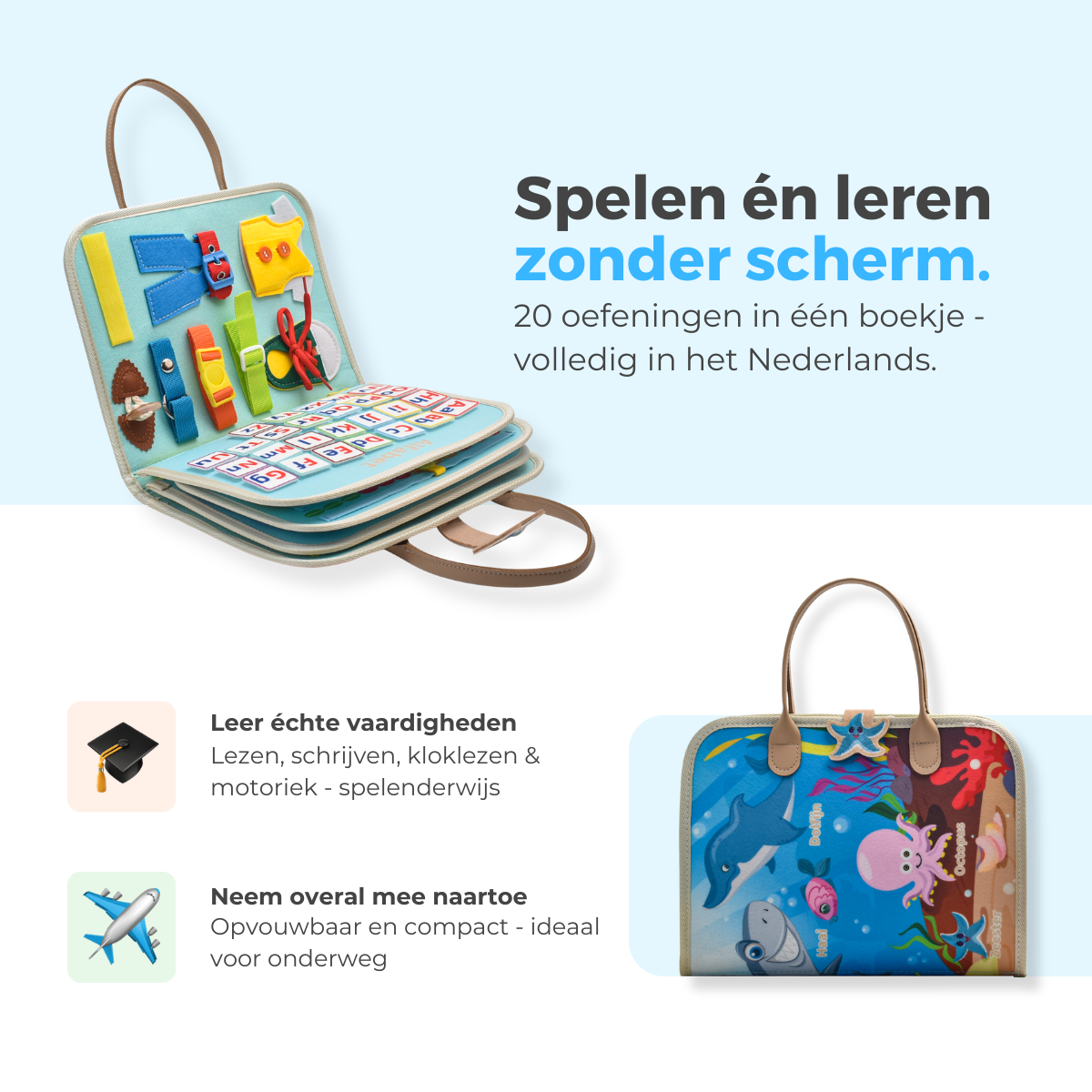 Mauzek Busy Board Oceaan - Activiteitenboek - Nederlands