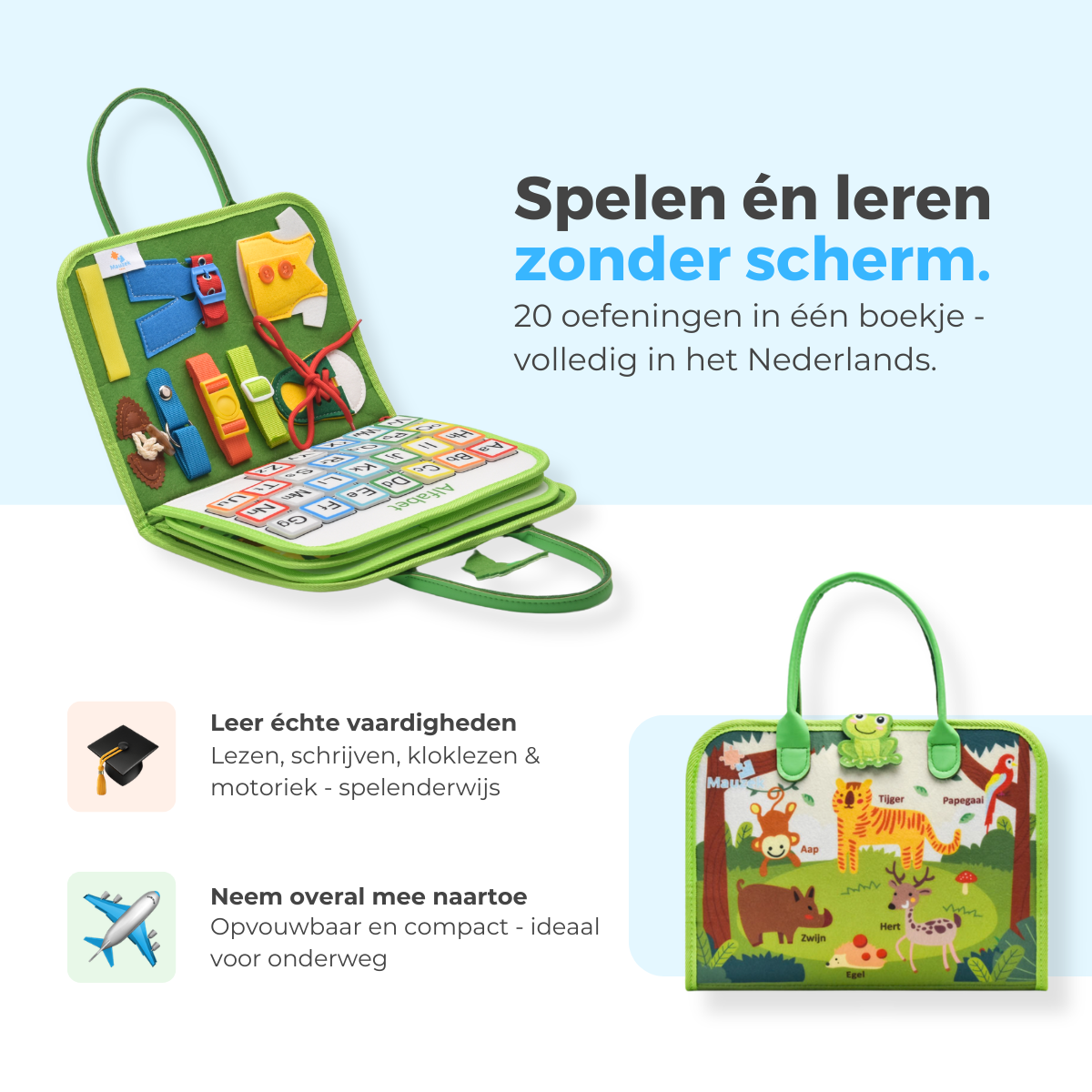 Mauzek Busy Board Bos - Activiteitenboek - Nederlands