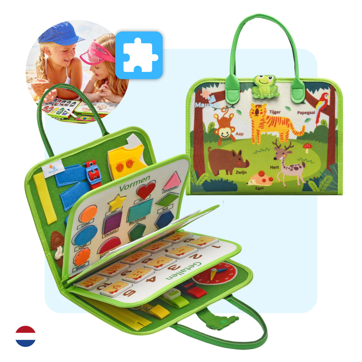 Mauzek® Busy Board Bos - Nederlands