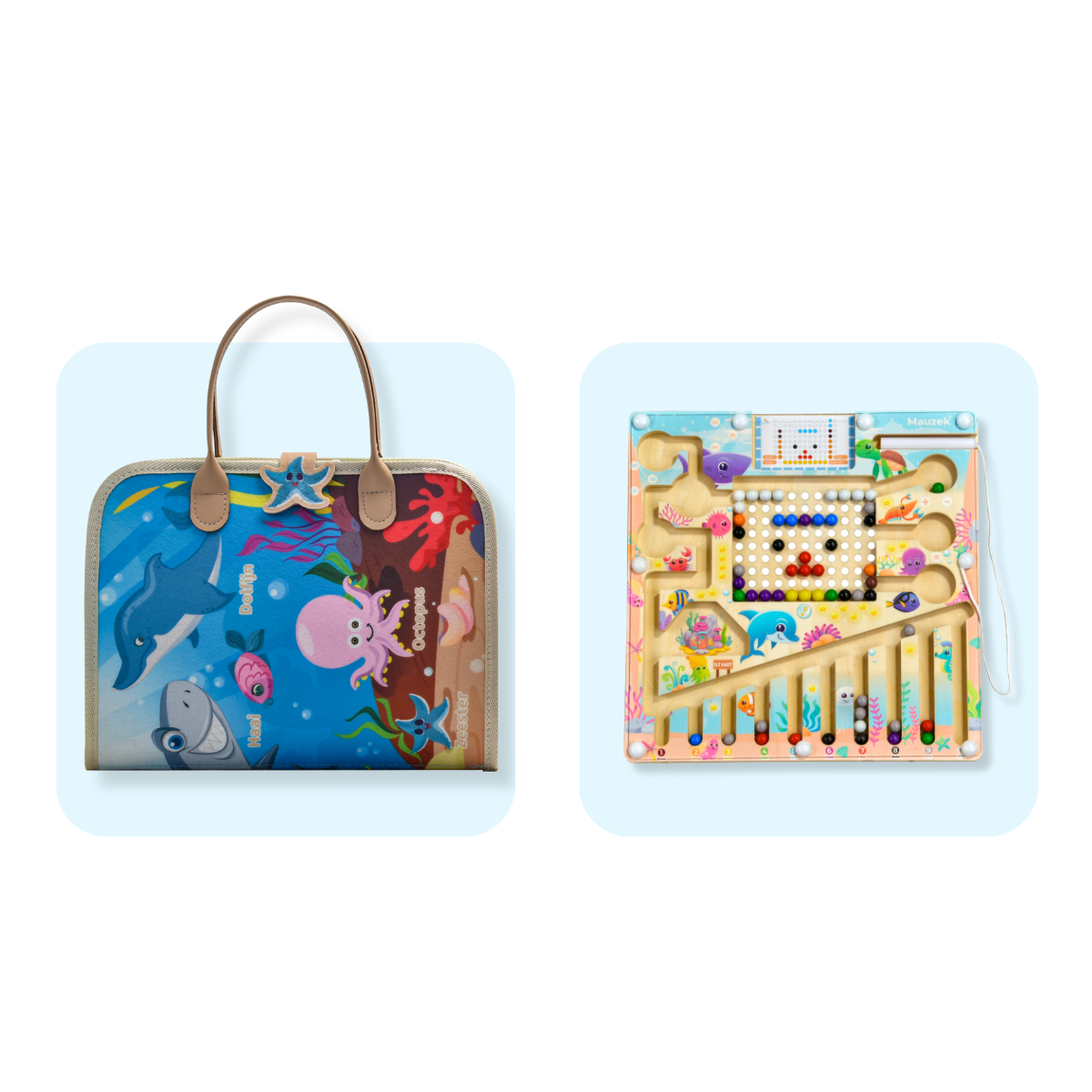 Mauzek® Oceaan Montessori Set – Speelbundel 2-in-1