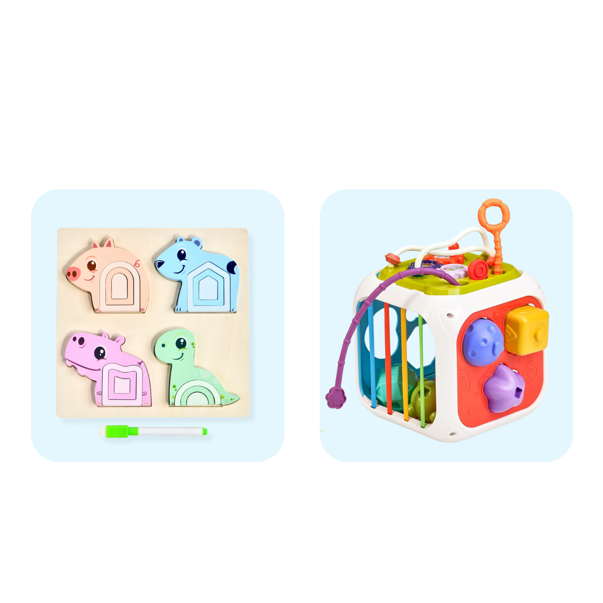Mauzek® Kubus & Puzzel Duo – Speelset 2-in-1