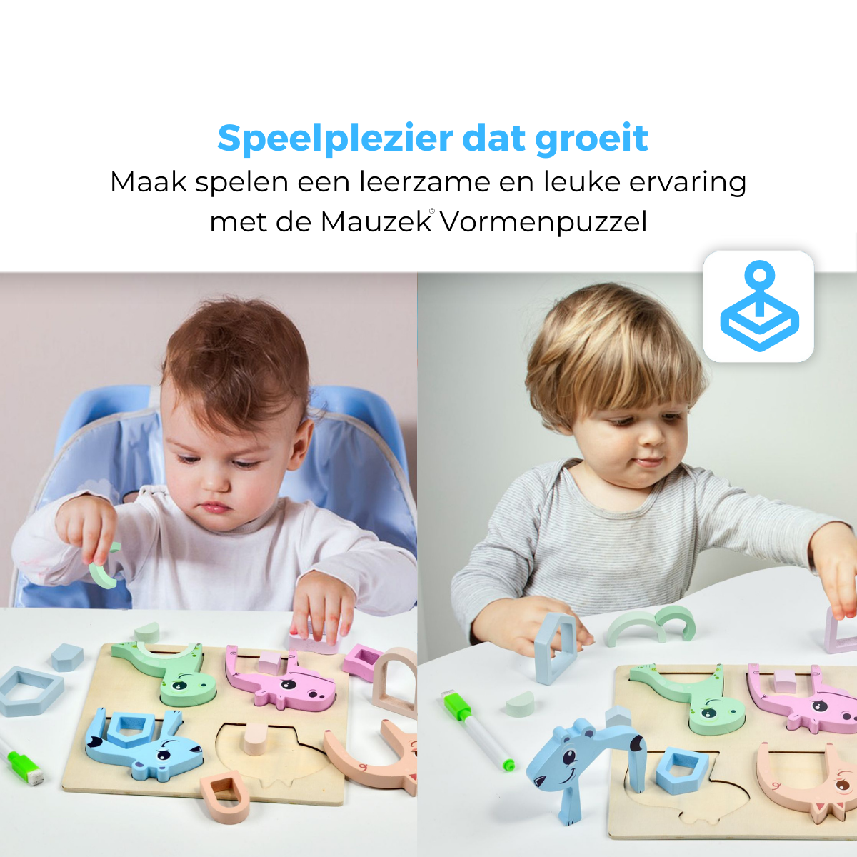 Mauzek® Vormenpuzzel