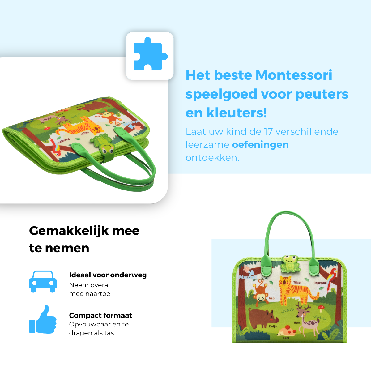 Mauzek Busy Board Bos - Nederlands
