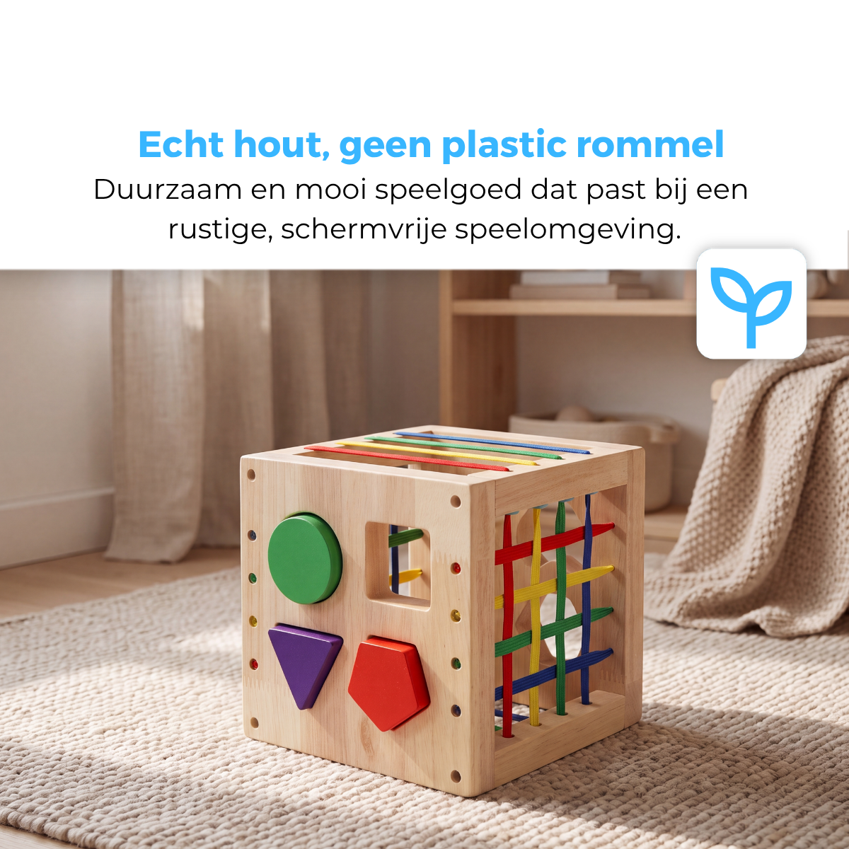 Mauzek Houten Activiteiten Kubus