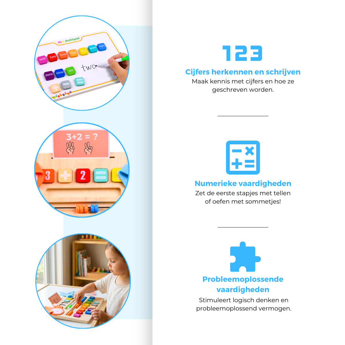 Mauzek Dubbelzijdig Rekenbord - Telraam Editie