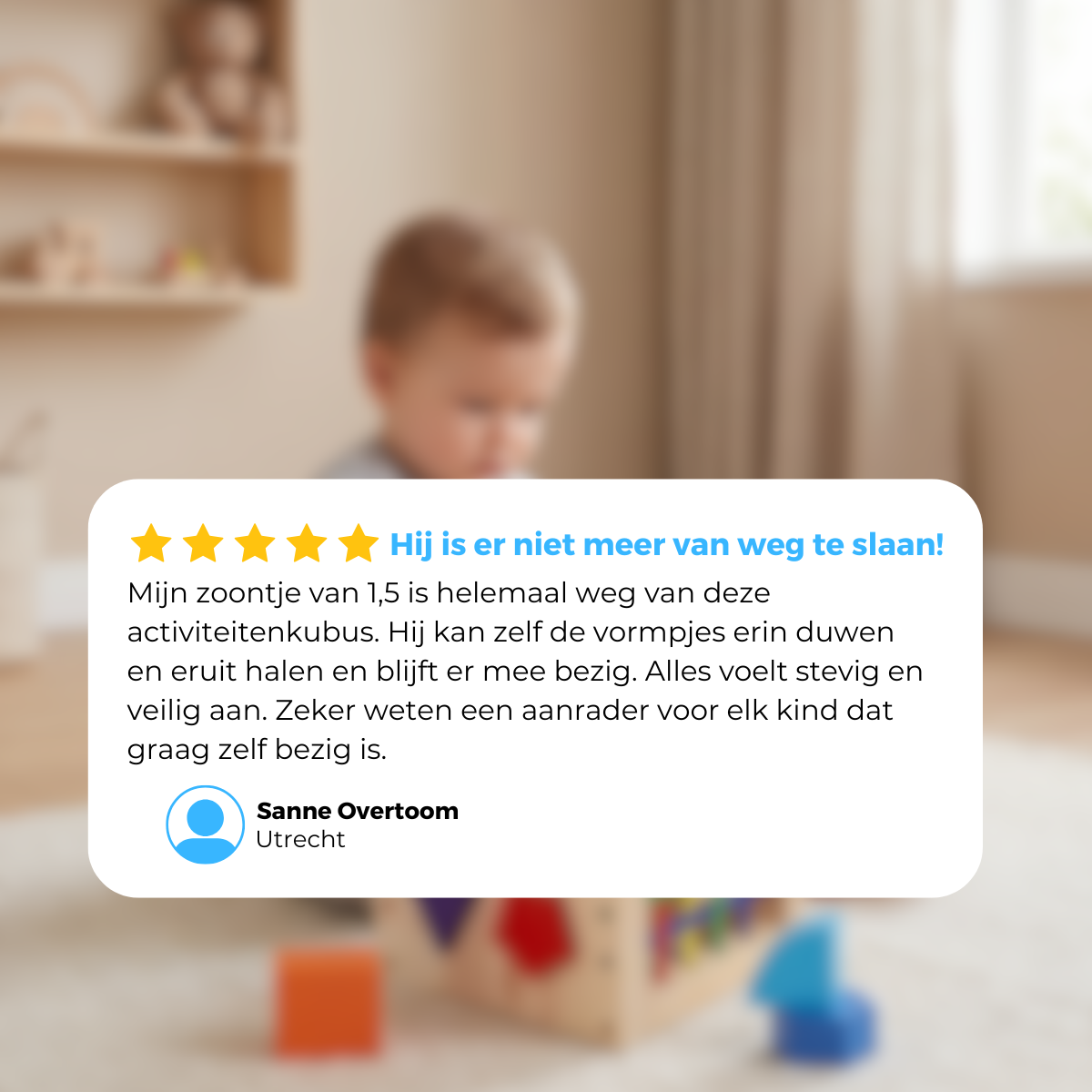 Mauzek Houten Activiteiten Kubus