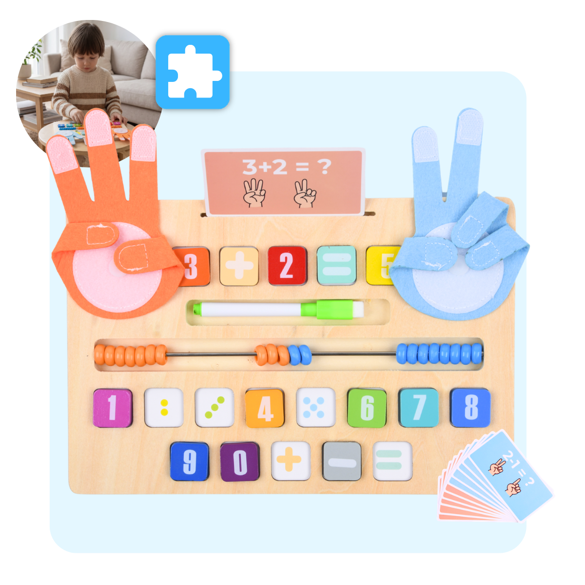 Mauzek Dubbelzijdig Rekenbord - Telraam Editie