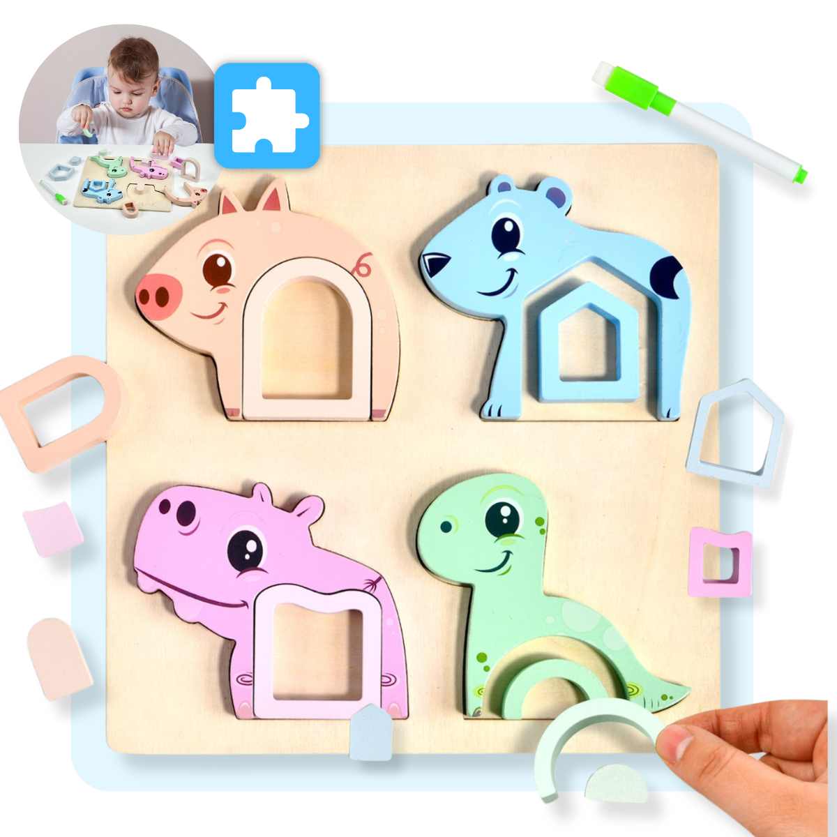 Mauzek® Vormenpuzzel