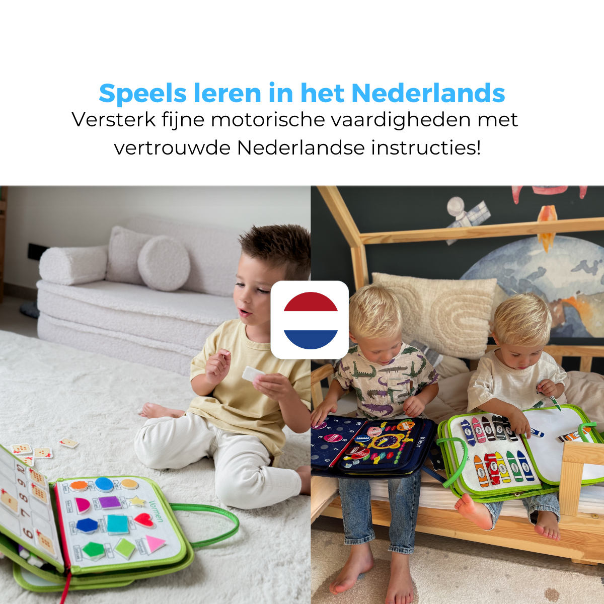 Mauzek Busy Board Bos - Nederlands