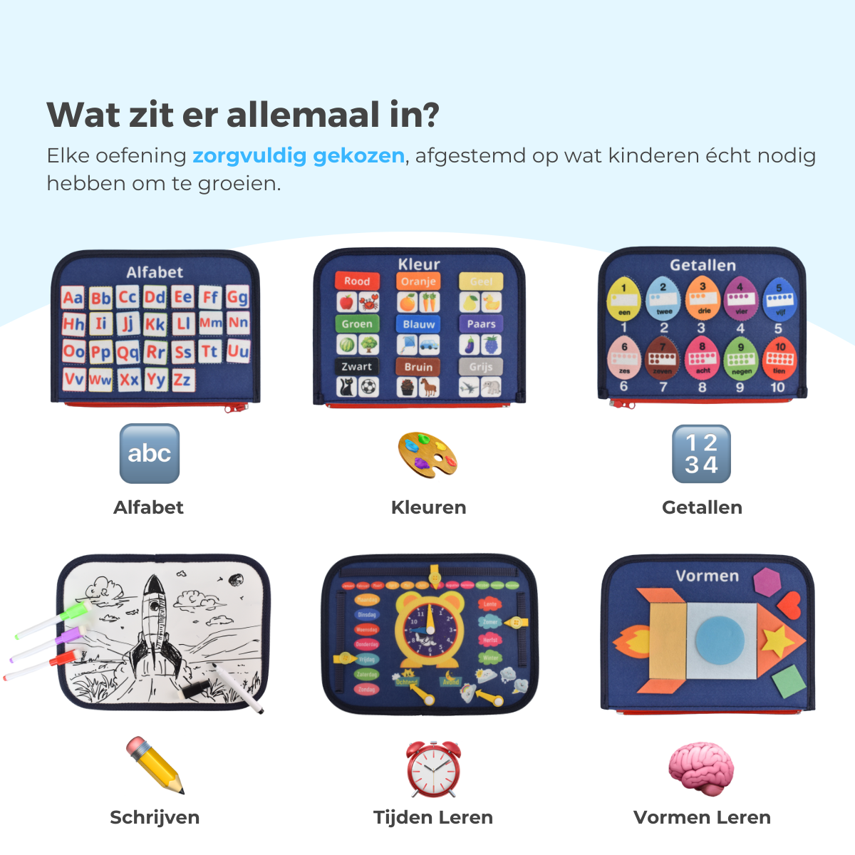 Mauzek Busy Board Ruimte - Activiteitenboek - Nederlands